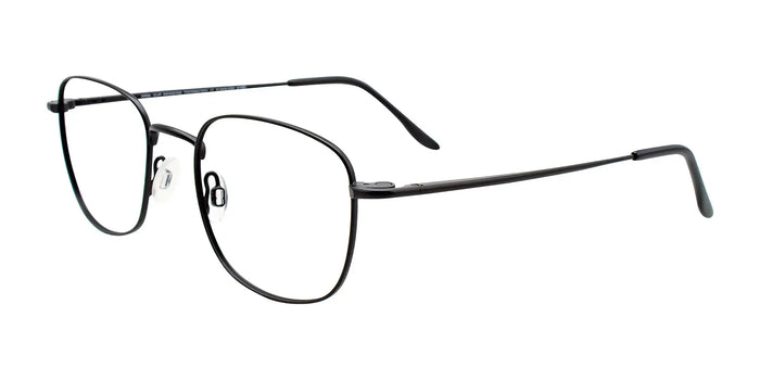 Coolclip CC837 Eyeglasses with Clip-on Sunglasses | Size 51 / Satin Black