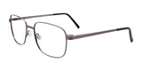 CoolClip CC838 Eyeglasses with Clip-on Sunglasses | Size 55