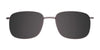 Coolclip CC838 Eyeglasses with Clip-on Sunglasses | Size 55 / Satin Brown