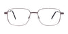 Coolclip CC838 Eyeglasses with Clip-on Sunglasses | Size 55 / Satin Brown