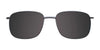 Coolclip CC838 Eyeglasses with Clip-on Sunglasses | Size 55 / Satin Brown