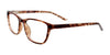 Coolclip CC841 Eyeglasses with Clip-on Sunglasses | Size 49 / Brown Marbled