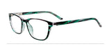 CoolClip CC841 Eyeglasses with Clip-on Sunglasses Blue / Green Marbled