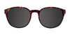 Coolclip CC842 Eyeglasses with Clip-on Sunglasses | Size 48 / Dark Brown Marbled