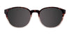 Coolclip CC842 Eyeglasses with Clip-on Sunglasses | Size 48 / Dark Brown Marbled