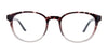 Coolclip CC842 Eyeglasses with Clip-on Sunglasses | Size 48 / Dark Brown Marbled