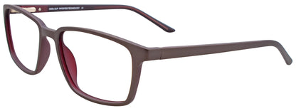 CoolClip CC843 Eyeglasses with Clip-on Sunglasses Dark Grey & Dark Brown