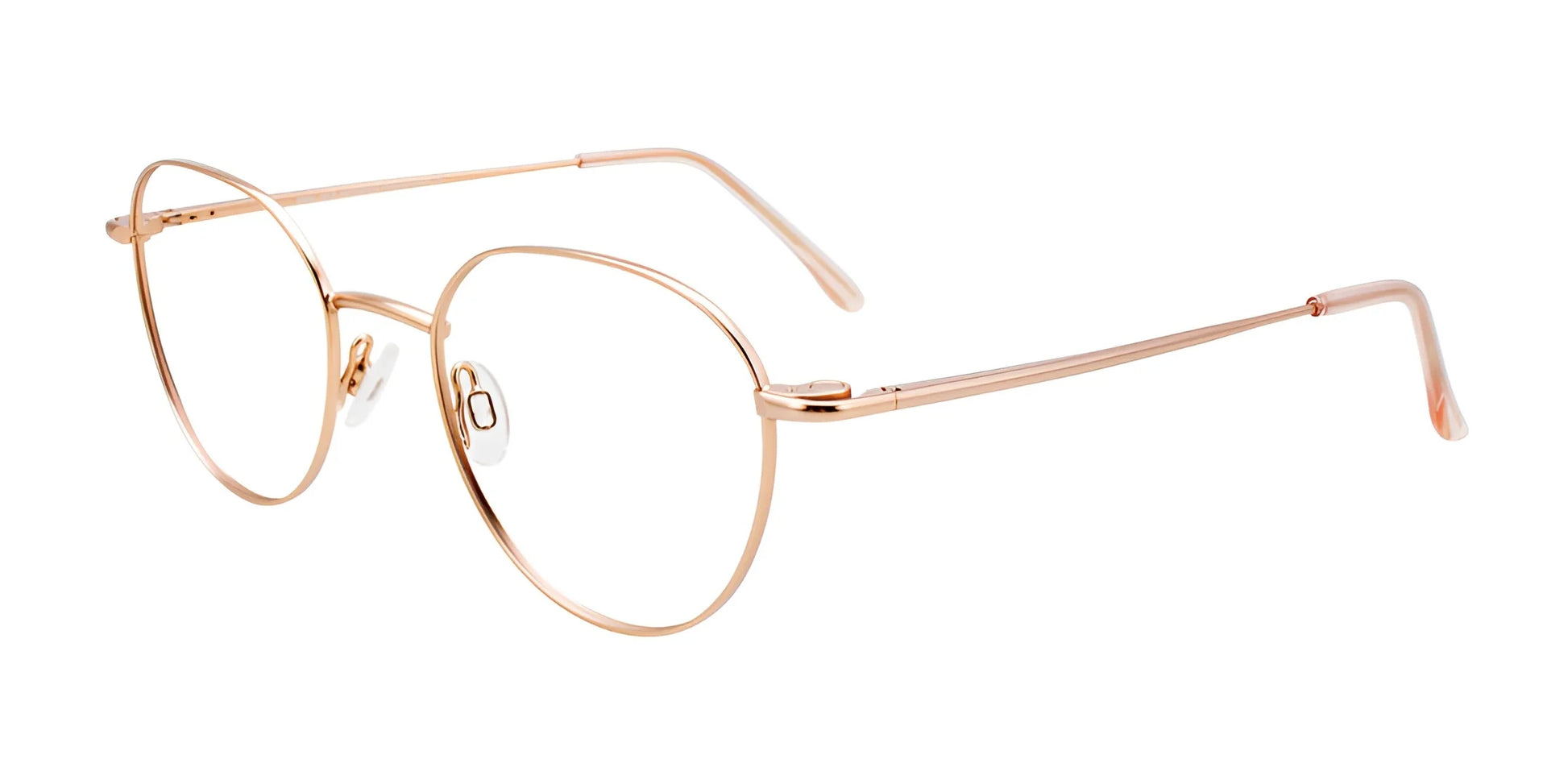 CoolClip CC844 Eyeglasses with Clip-on Sunglasses Satin Gold