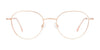 Coolclip CC844 Eyeglasses with Clip-on Sunglasses | Size 50 / Satin Gold