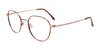Coolclip CC844 Eyeglasses with Clip-on Sunglasses | Size 50 / Shiny Demi Amber & Shiny Steel