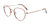 Coolclip CC844 Eyeglasses with Clip-on Sunglasses | Size 50 / Shiny Demi Amber & Shiny Steel