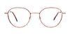 Coolclip CC844 Eyeglasses with Clip-on Sunglasses | Size 50 / Satin Gold