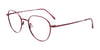 Coolclip CC844 Eyeglasses with Clip-on Sunglasses | Size 50 / Shiny Pinkish Red
