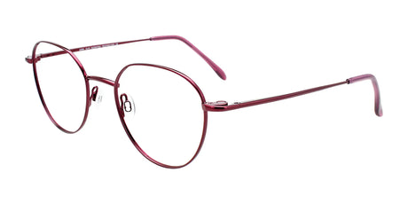 CoolClip CC844 Eyeglasses with Clip-on Sunglasses Shiny Pinkish Red