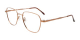 CoolClip CC845 Eyeglasses with Clip-on Sunglasses Satin Light Brown