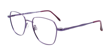 CoolClip CC845 Eyeglasses with Clip-on Sunglasses Satin Purple