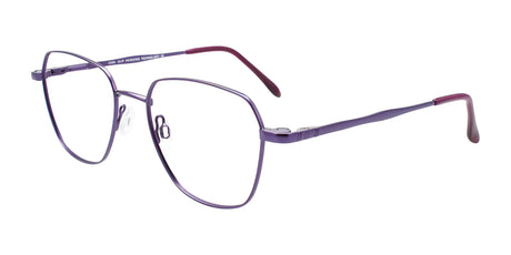 CoolClip CC845 Eyeglasses with Clip-on Sunglasses Satin Purple