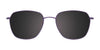 Coolclip CC845 Eyeglasses with Clip-on Sunglasses | Size 51 / Satin Purple