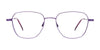 Coolclip CC845 Eyeglasses with Clip-on Sunglasses | Size 51 / Satin Purple