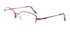 CoolClip CC846 Eyeglasses with Clip-on Sunglasses | Size 54 / Satin Pinkish Red