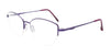 CoolClip CC846 Eyeglasses with Clip-on Sunglasses | Size 54 / Satin Purple