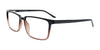 Coolclip CC847 Eyeglasses with Clip-on Sunglasses | Size 57 / Dark Grey & Light Crystal Brown/Dark Grey