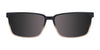 Coolclip CC847 Eyeglasses with Clip-on Sunglasses | Size 57 / Dark Demi Amber & Light Crystal Amber/Dark Amber