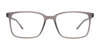 Coolclip CC848 Eyeglasses with Clip-on Sunglasses | Size 58 / Dark Demi Amber