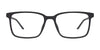 Coolclip CC848 Eyeglasses with Clip-on Sunglasses | Size 58 / Dark Demi Amber
