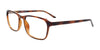 Coolclip CC849 Eyeglasses with Clip-on Sunglasses | Size 55 / Marbled Brown