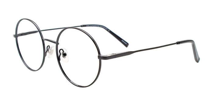 Coolclip CC850 Eyeglasses with Clip-on Sunglasses | Size 50 / Black