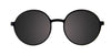 Coolclip CC850 Eyeglasses with Clip-on Sunglasses | Size 50 / Black