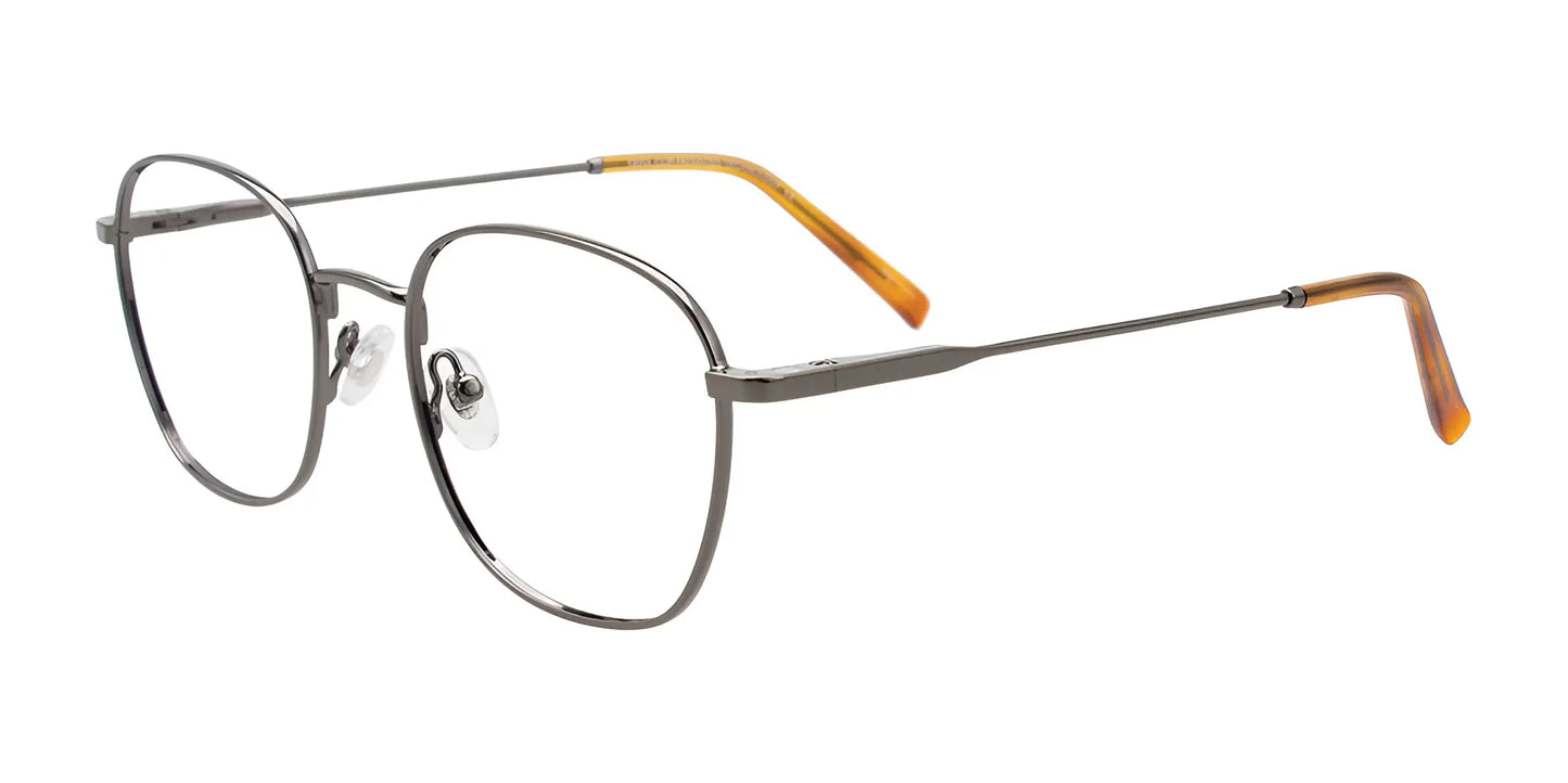 CoolClip CC851 Eyeglasses with Clip-on Sunglasses Dark Steel