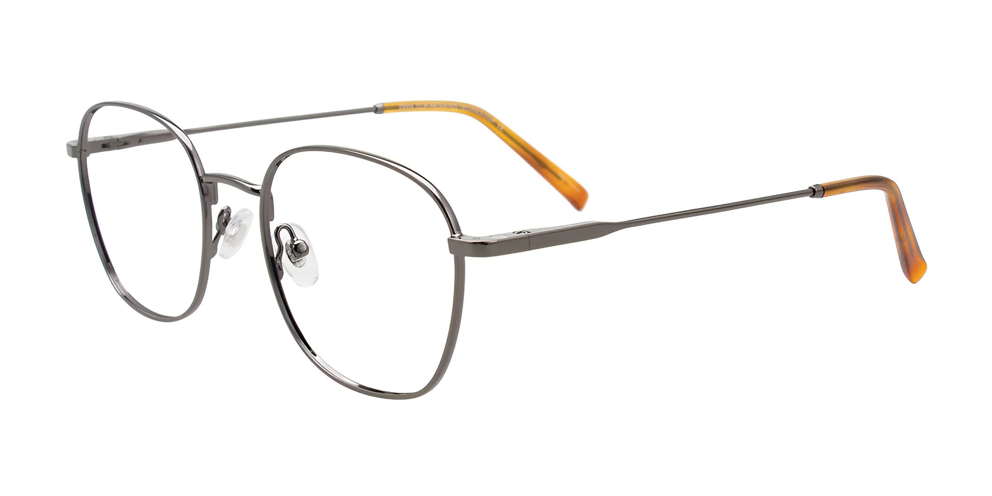 CoolClip CC851 Eyeglasses with Clip-on Sunglasses Dark Steel