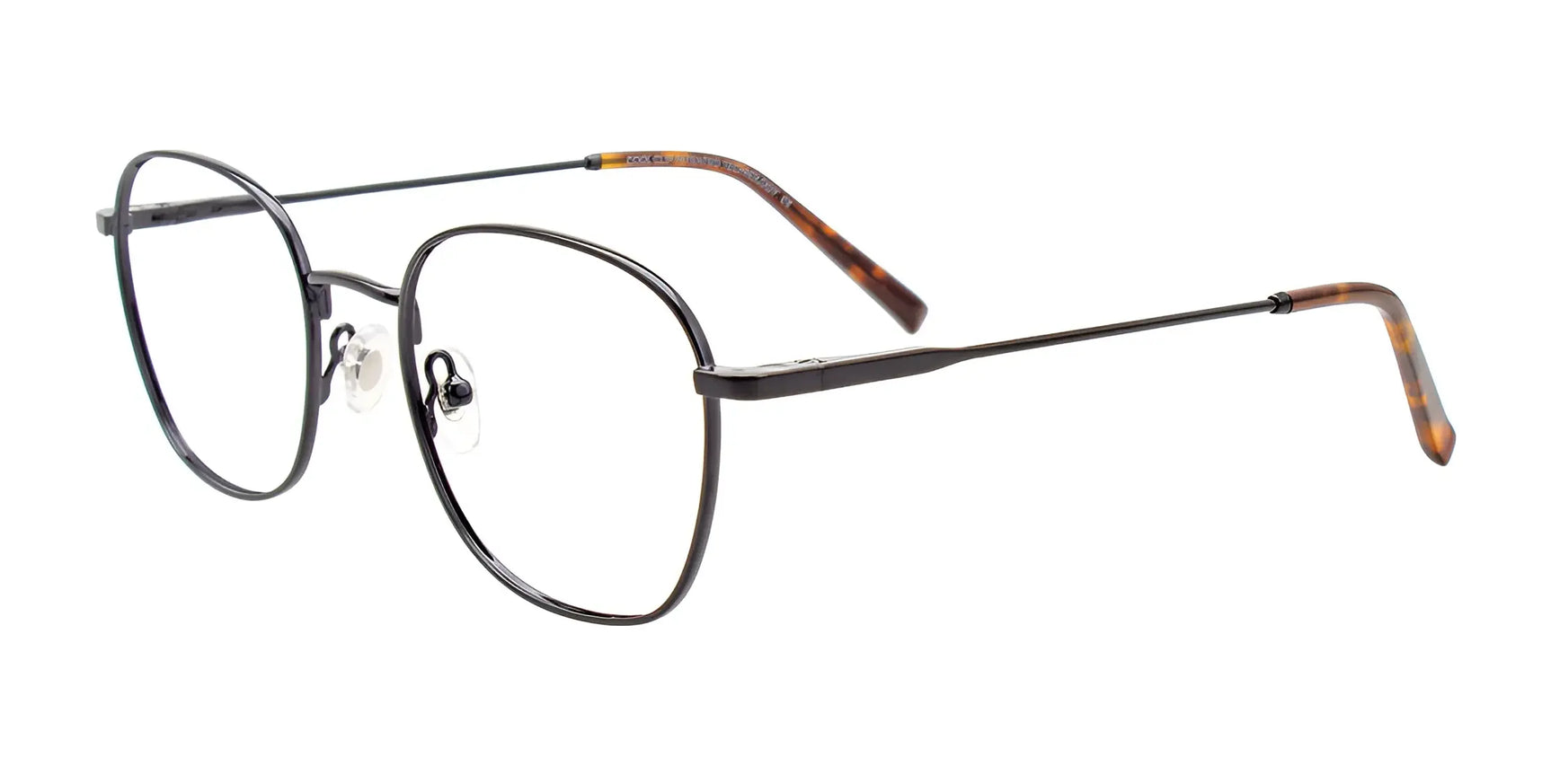 CoolClip CC851 Eyeglasses with Clip-on Sunglasses Black