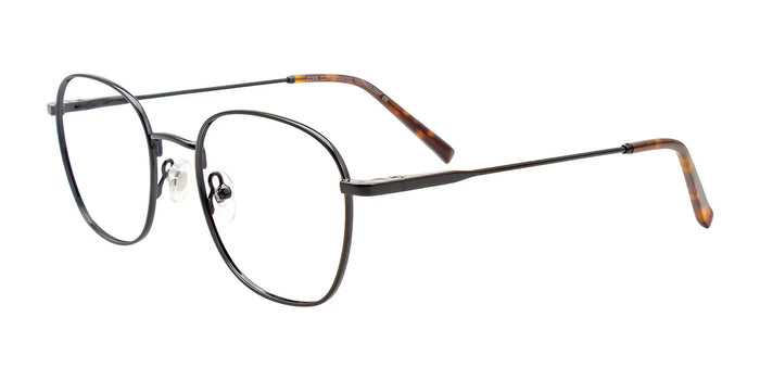 Coolclip CC851 Eyeglasses with Clip-on Sunglasses | Size 51 / Dark Steel