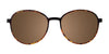 Coolclip CC852 Eyeglasses with Clip-on Sunglasses | Size 53 / Black & Pink Gold