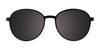 Coolclip CC852 Eyeglasses with Clip-on Sunglasses | Size 53 / Black & Pink Gold