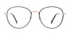 Coolclip CC852 Eyeglasses with Clip-on Sunglasses | Size 53 / Black & Pink Gold