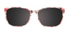 Coolclip CC853 Eyeglasses with Clip-on Sunglasses | Size 53 / Tr. Red & Black Lines