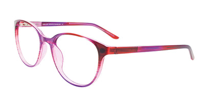 CoolClip CC854 Eyeglasses with Clip-on Sunglasses Tr. St. Purple