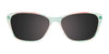 Coolclip CC855 Eyeglasses with Clip-on Sunglasses | Size 51 / Tr. St. Green & Pink