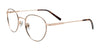 Coolclip CC856 Eyeglasses with Clip-on Sunglasses | Size 48 / Brown & Gold