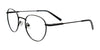Coolclip CC856 Eyeglasses with Clip-on Sunglasses | Size 48 / Satin Black