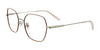 Coolclip CC857 Eyeglasses with Clip-on Sunglasses | Size 53 / Beige & Steel