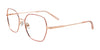 Coolclip CC857 Eyeglasses with Clip-on Sunglasses | Size 53 / Red & Rose Gold