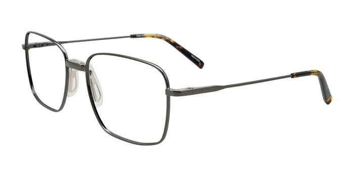 Coolclip CC858 Eyeglasses with Clip-on Sunglasses | Size 56 / Dark Steel