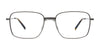 Coolclip CC858 Eyeglasses with Clip-on Sunglasses | Size 56 / Dark Steel