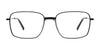 Coolclip CC858 Eyeglasses with Clip-on Sunglasses | Size 56 / Dark Steel