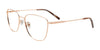 Coolclip CC859 Eyeglasses with Clip-on Sunglasses | Size 52 / Pink Gold
